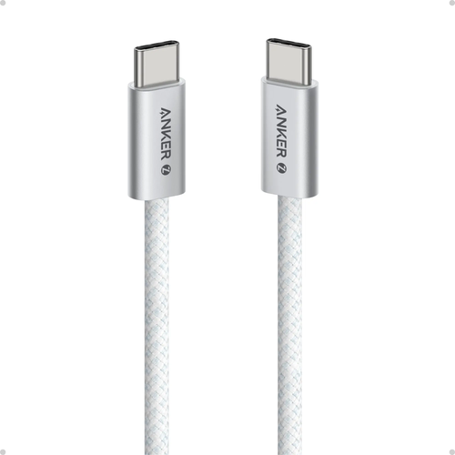 Anker Type C to Type C Braided Cable 240W 1m White Warranty 2 Year - TAR - A8060H21-TAR