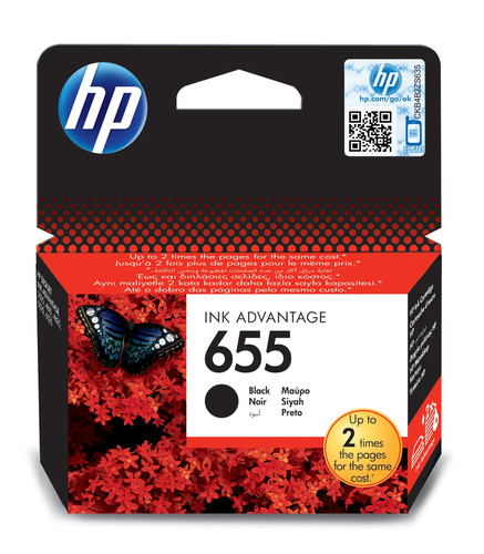 HP 655 Black Original Ink Cartridge - TAR - CZ109AE-TAR