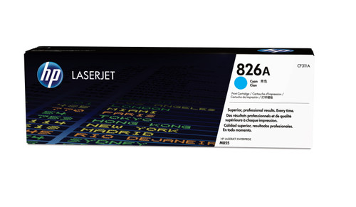 HP 826A Cyan Toner Cartridge Approximately Yield 31500 PGS - TAR - CF311A-TAR