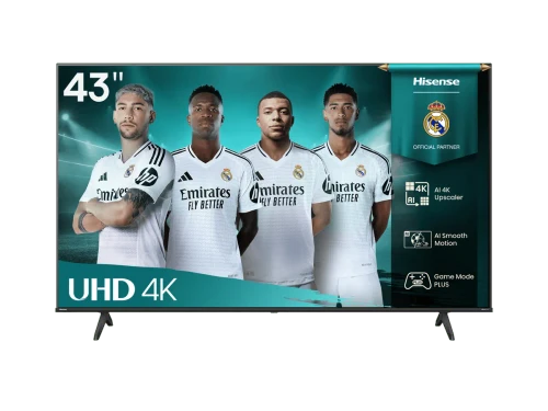 Hisense 43A6Q, 109.2 cm (43"), 3840 x 2160 pixels, LED, Smart TV, Wi-Fi, Black