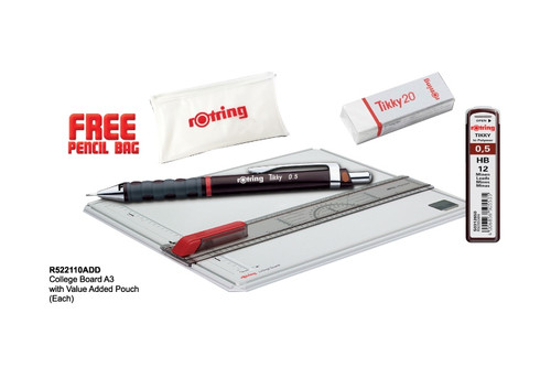 rOtring College Board A3 With Value Added Pouch-R522110ADD rOtring College Board A3 With Value Added Pouch-R522110ADD