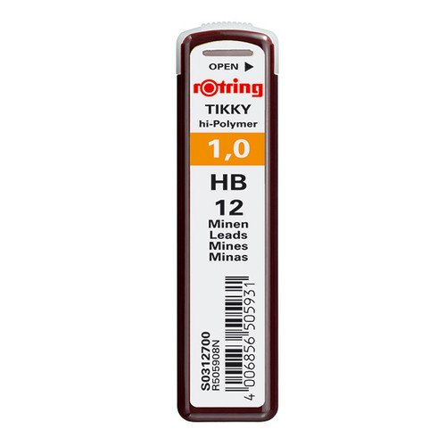 rOtring Polymer Leads 1.00mm HB-RS0312700 rOtring Polymer Leads 1.00mm HB-RS0312700