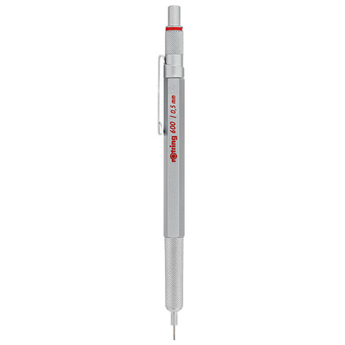 rOtring Rapid 600 Silver Mechanical Pencil 0.5mm-R1904445