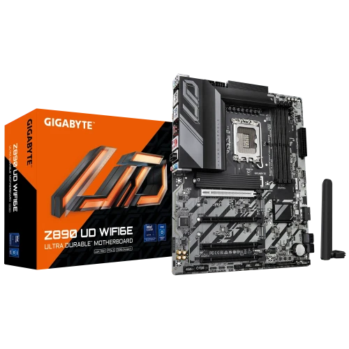 GIGABYTE Intel® Z890 Chipset for LGA 1851; 4x DDR5; 3x M2; USB4® USB Type-C®/DP; ATX. 