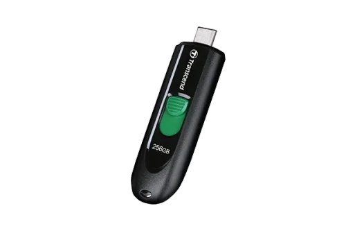Transcend JetFlash 790C, 256 GB, USB Type-C, 3.2 Gen 1 (3.1 Gen 1), Sleeve, 4.9 g, Black