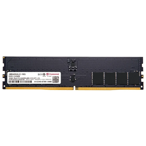 Transcend JetRam JM6400ALE-16G, 16 GB, 1 x 16 GB, DDR5, 6400 MHz, 288-pin DIMM