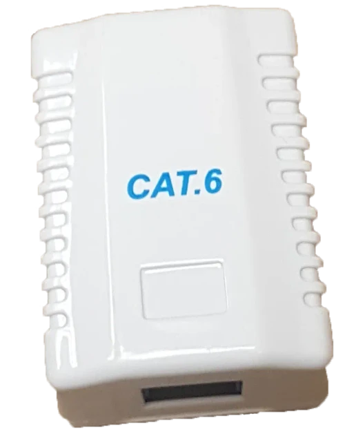 RCT CAT6 SINGLE PORT WALL BOX