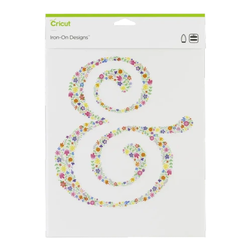 2004927 - CRICUT IRON ON DESIGNS FLORAL AMPERSAND 8.5X12