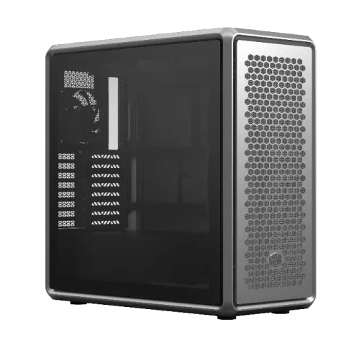 Cooler Master MasterFrame 600, Midi Tower, PC, Silver, ATX, ITX, micro ATX, Aluminium, SGCC, Tempered glass, 19 cm