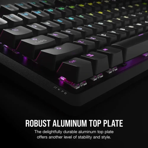 Corsair K70, Full-size (100%), Wired, USB, Mechanical, Black