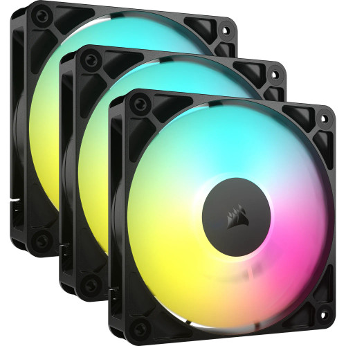 Corsair RS120 ARGB, Fan, 12 cm, 420 RPM, 2100 RPM, 36 dB, 72.8 cfm