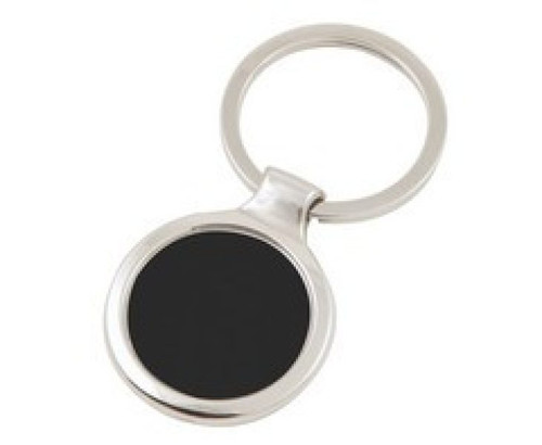 Keyring Round - GSR - KEY42 Metal Keyring in Silver-Gun Finish