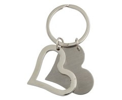 Dual Heart Keyring  - GSR - KEY46