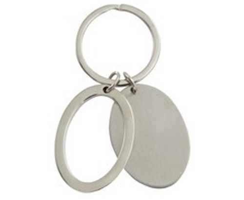 Dual Oval Keyring - KEY47 Dual Oval Keyring - KEY47