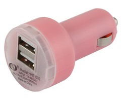 Car Lighter USB Charger (Double) - GSR - P2278P