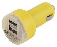 Car Lighter USB Charger (Double) - GSR - P2278Y