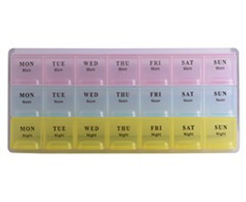 3-A-Day Weekly Pill Box - P2474 3-A-Day Weekly Pill Box - P2474