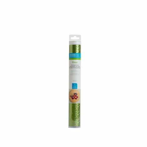 Cricut 2006631, Heat transfer vinyl roll, Smooth heat transfer vinyl, Green, Pattern, Glossy, Cricut Maker, Cricut Explore Machines