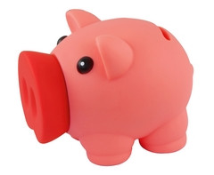 Rubber Piggy Bank - GSR - P942