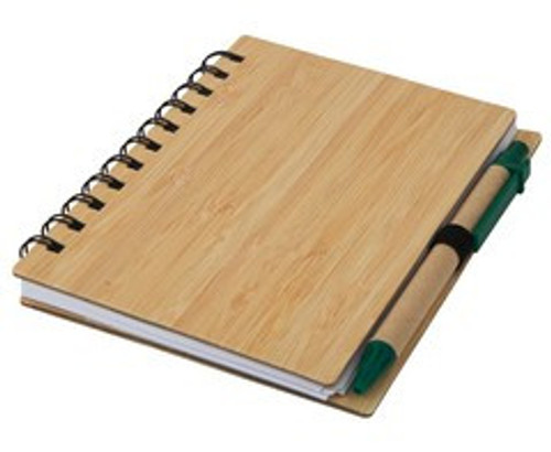 Wood Mid-Size Notebook & Pen - ST325I Wood Mid-Size Notebook & Pen - ST325I