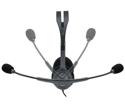 Logitech H110 Stereo Headset, Wired, Office/Call center, 20 - 20000 Hz, 74 g, Headset, Grey