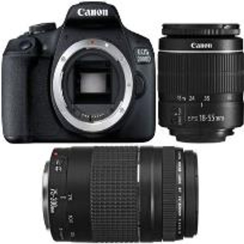 CANON EOS 2000D 24 MP DOUBLE IS DC KIT - C2000DDOUBLEKIT CANON EOS 2000D 24 MP DOUBLE IS DC KIT - C2000DDOUBLEKIT