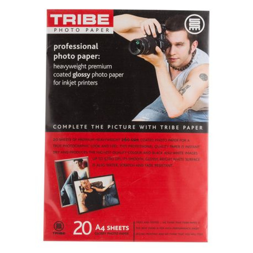 TRIBE SNAP HAPPY GLOSSY PHOTO PAPER 180GSM A4 2 TRIBE SNAP HAPPY GLOSSY PHOTO PAPER 180GSM A4 2