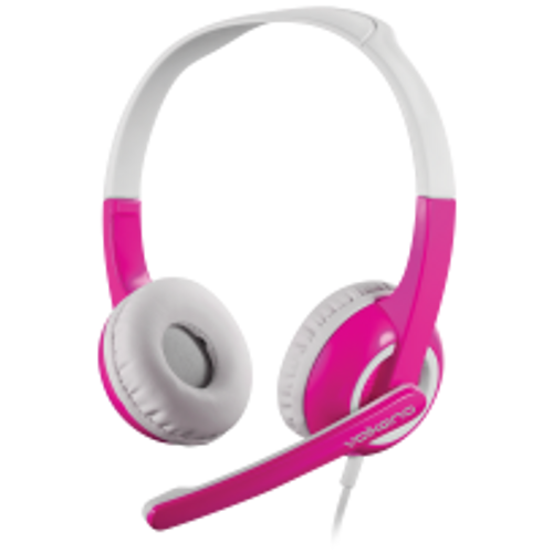 VOLKANO KIDS CHAT JUNIOR SERIES HEADSET WITH MIC - PINK - VK6512PK-KOL VOLKANO KIDS CHAT JUNIOR SERIES HEADSET WITH MIC - PINK - VK6512PK-KOL