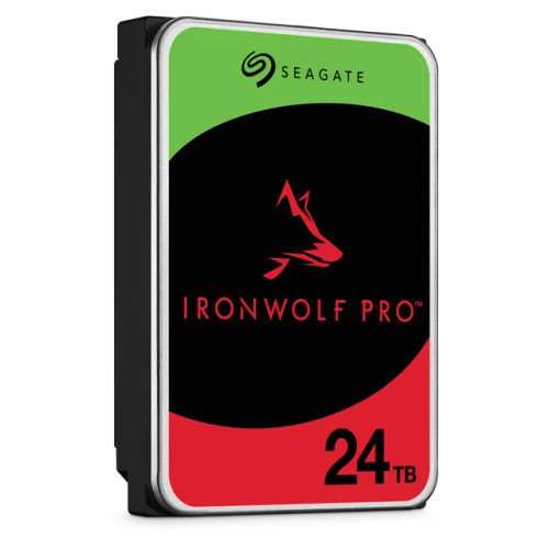 Seagate IronWolf Pro ST24000NT002, 24 TB, 7200 RPM, 512 MB, 3.5", Serial ATA III