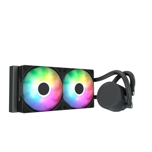 Aerocol Abyss L240 Black with digital display - 240mm ARGB Liquid Cooler - Intel LGA1851/LGA1700   - AMD AM4/AM5. 