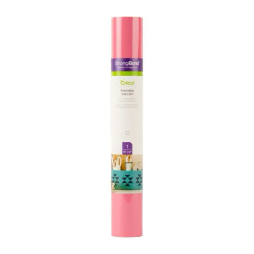 Cricut 2007705, Heat transfer vinyl roll, Smooth heat transfer vinyl, Pink, Monotone, 305 mm, 61 cm
