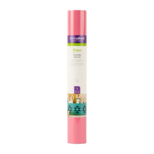Cricut 2007705, Heat transfer vinyl roll, Smooth heat transfer vinyl, Pink, Monotone, 305 mm, 61 cm