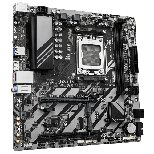 GIGABYTE AMD B840 Chipset for AMD AM5; 2x Dual DDR5; 2x M2; 1x HDMI