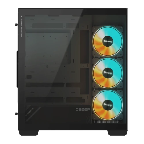 Gigabyte C500 Panoramic Stealth ATX Chassis; 1x 3.5'' | 2x 2.5'' Drive Bays; 360mm Radiator compatible; 4x 120mm ARGB fan incl; 