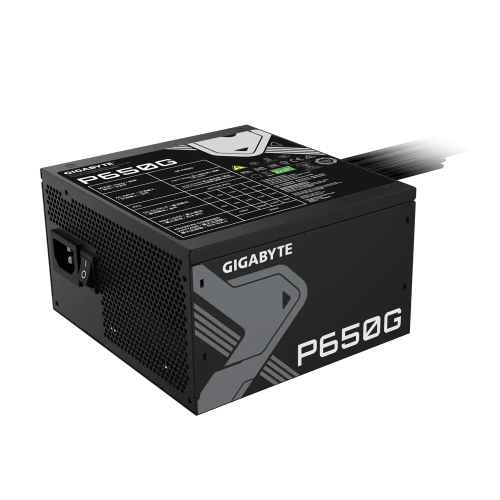 GIGABYTE GP-P650G, 650 W, 100 - 240 V, 12 - 6 A, 12 A, 6 A, Active