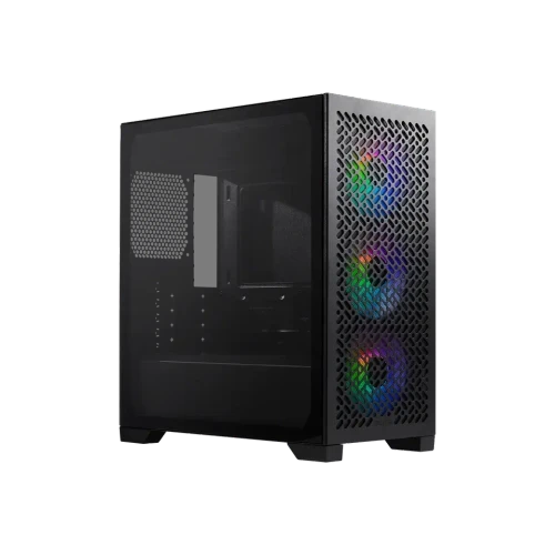 Cooler Master Case Masterbox 302 + PSU MPW-6001-ACBW-BE1; Tempered Glass Side Panel; preinstalled 3 x 120mm fans; Black