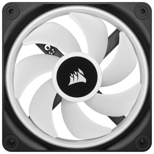Corsair CO-9051001-WW, Fan, 12 cm, 480 RPM, 2400 RPM, 63.1 cfm, Black, White