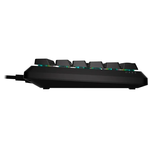 Corsair K55 CORE RGB, Wired, USB, Mechanical, QWERTY, RGB LED, Black