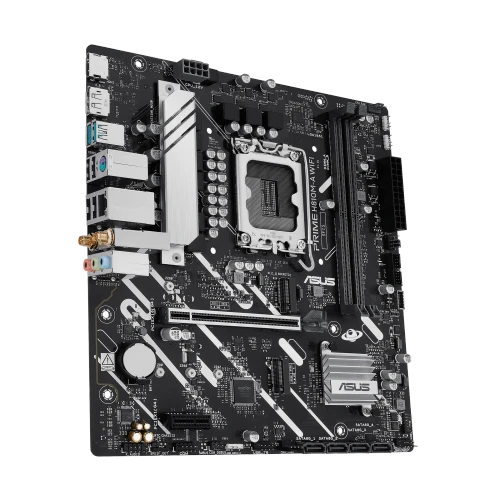 ASUS PRIME H810M-A WIFI, Intel, LGA 1851 (Socket V1), Intel Core Ultra (Series 2), LGA 1851, DDR5-SDRAM, 128 GB