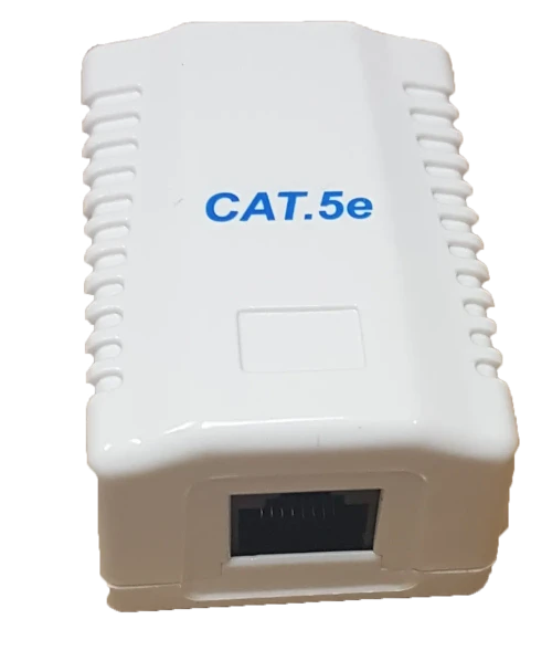 RCT CAT5E - SINGLE PORT WALL BOX