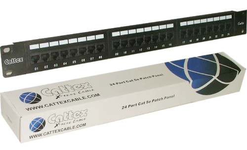 RCT 24 PORT CAT5E UTP PATCH PANEL