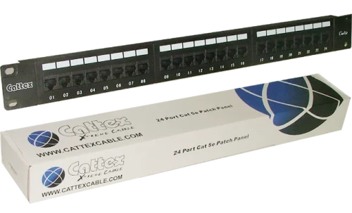 RCT 24 PORT CAT5E UTP PATCH PANEL