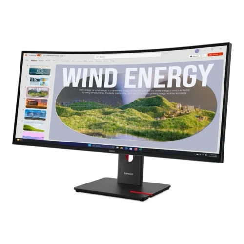 LENOVO ThinkVision T34WD-40 |34'' UQHD 4K VA|120Hz|Internal PSU|1xHDMI|1xDP|Typc-C|Built in Dock|Multi-Directional Stand|VESA