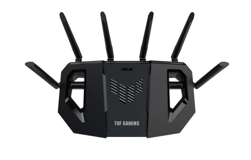 ASUS TUF Gaming BE6500 (TUF-BE6500), Wi-Fi 7 (802.11be), Dual-band (2.4 GHz / 5 GHz), Ethernet LAN, Black, Tabletop router