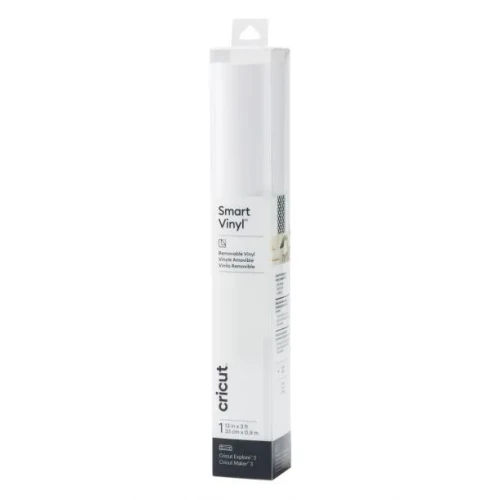 Cricut Smart Vinyl Removable, Heat transfer vinyl roll, White, Monochromatic, Glossy, 330 mm, 900 mm