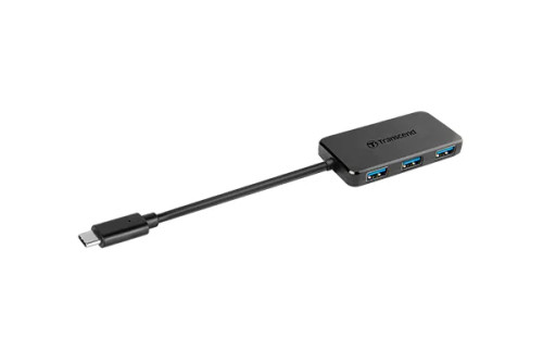 Transcend HUB2C, USB 3.0 (3.1 Gen 1) Type-C, USB 3.2 Gen 1 (3.1 Gen 1) Type-A, 5000 Mbit/s, Black, CE/FCC/BSMI/KC, USB