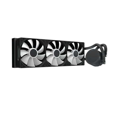 Aerocol Abyss L360 Black with digital display - 360mm ARGB Liquid Cooler - Intel LGA1851/LGA1700   - AMD AM4/AM5. 