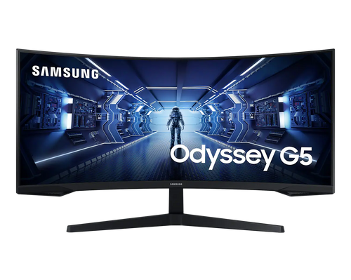 Samsung Odyssey G55T Gaming 1000R Borderless 34" display VA Response: 1ms MPRT AR: 21:9 Resolution: 3440x1440 (UWQHD) RR - TAR - LC34G55TWWPXEN-TAR
