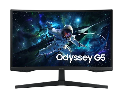 Samsung Odyssey G55C Gaming 1000R Curved Borderless 32" Display VA Response: 1ms MPRT AR: 16:09 Resolution: 2560x1440 Cu - TAR - LS32CG552EAXXA-TAR
