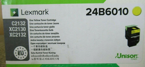 LEX C2132 XC2130 XC2132 YELLOW TONER CARTRIDGE - 24B6010-KOL LEX C2132 XC2130 XC2132 YELLOW TONER CARTRIDGE - 24B6010-KOL